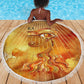 Ra Egyptian Beach Blanket Sun God Eye of Ra Fiery Wings Eternal Source Golden Light