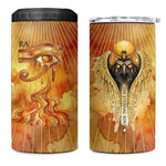 Ra Egyptian 4 in 1 Can Cooler Tumbler Sun God Eye of Ra Fiery Wings Eternal Source Golden Light