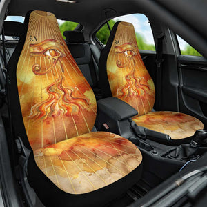 Ra Egyptian Car Seat Cover Sun God Eye of Ra Fiery Wings Eternal Source Golden Light