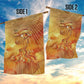 Ra Egyptian Garden Flag Sun God Eye of Ra Fiery Wings Eternal Source Golden Light
