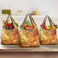 Ra Egyptian Grocery Bag Sun God Eye of Ra Fiery Wings Eternal Source Golden Light