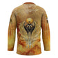 Ra Egyptian Hockey Jersey Sun God Eye of Ra Fiery Wings Eternal Source Golden Light