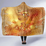 Ra Egyptian Hooded Blanket Sun God Eye of Ra Fiery Wings Eternal Source Golden Light