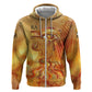Ra Egyptian Hoodie Sun God Eye of Ra Fiery Wings Eternal Source Golden Light