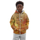 Ra Egyptian Kid Hoodie Sun God Eye of Ra Fiery Wings Eternal Source Golden Light