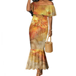 Ra Egyptian Mermaid Dress Sun God Eye of Ra Fiery Wings Eternal Source Golden Light