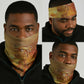 Ra Egyptian Neck Gaiter Sun God Eye of Ra Fiery Wings Eternal Source Golden Light