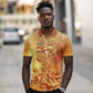 Ra Egyptian Polo Shirt Sun God Eye of Ra Fiery Wings Eternal Source Golden Light