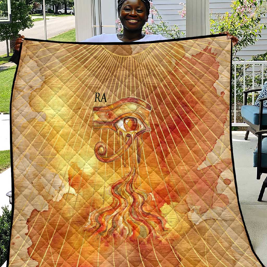 Ra Egyptian Quilt Sun God Eye of Ra Fiery Wings Eternal Source Golden Light