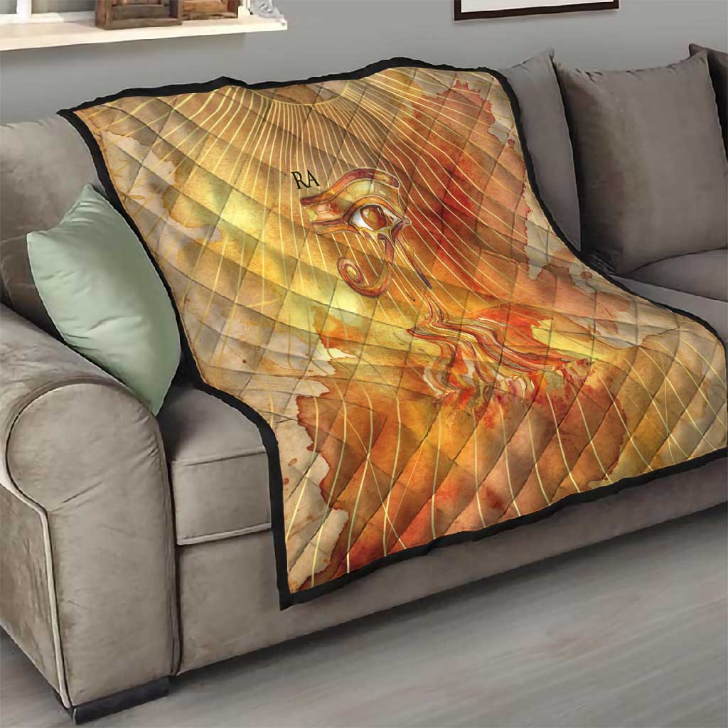 Ra Egyptian Quilt Sun God Eye of Ra Fiery Wings Eternal Source Golden Light