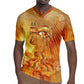 Ra Egyptian Rugby Jersey Sun God Eye of Ra Fiery Wings Eternal Source Golden Light