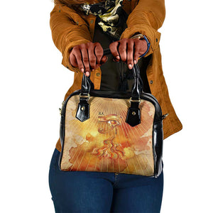 Ra Egyptian Shoulder Handbag Sun God Eye of Ra Fiery Wings Eternal Source Golden Light