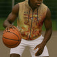 Ra Egyptian Sleeveless Zip Hoodie Sun God Eye of Ra Fiery Wings Eternal Source Golden Light