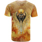 Ra Egyptian T shirt Sun God Eye of Ra Fiery Wings Eternal Source Golden Light