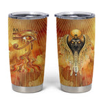 Ra Egyptian Tumbler Cup Sun God Eye of Ra Fiery Wings Eternal Source Golden Light