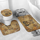 Ra Egyptian Bathroom Set Sun God Solar Disk Serpent Slayer Ancient Egyptian Boat of the Underworld