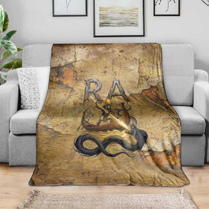 Ra Egyptian Blanket Sun God Solar Disk Serpent Slayer Ancient Egyptian Boat of the Underworld