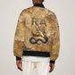 Ra Egyptian Bomber Jacket Sun God Solar Disk Serpent Slayer Ancient Egyptian Boat of the Underworld