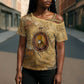 Ra Egyptian Cross Shoulder Shirt Sun God Solar Disk Serpent Slayer Ancient Egyptian Boat of the Underworld