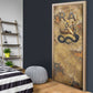 Ra Egyptian Door Cover Sun God Solar Disk Serpent Slayer Ancient Egyptian Boat of the Underworld