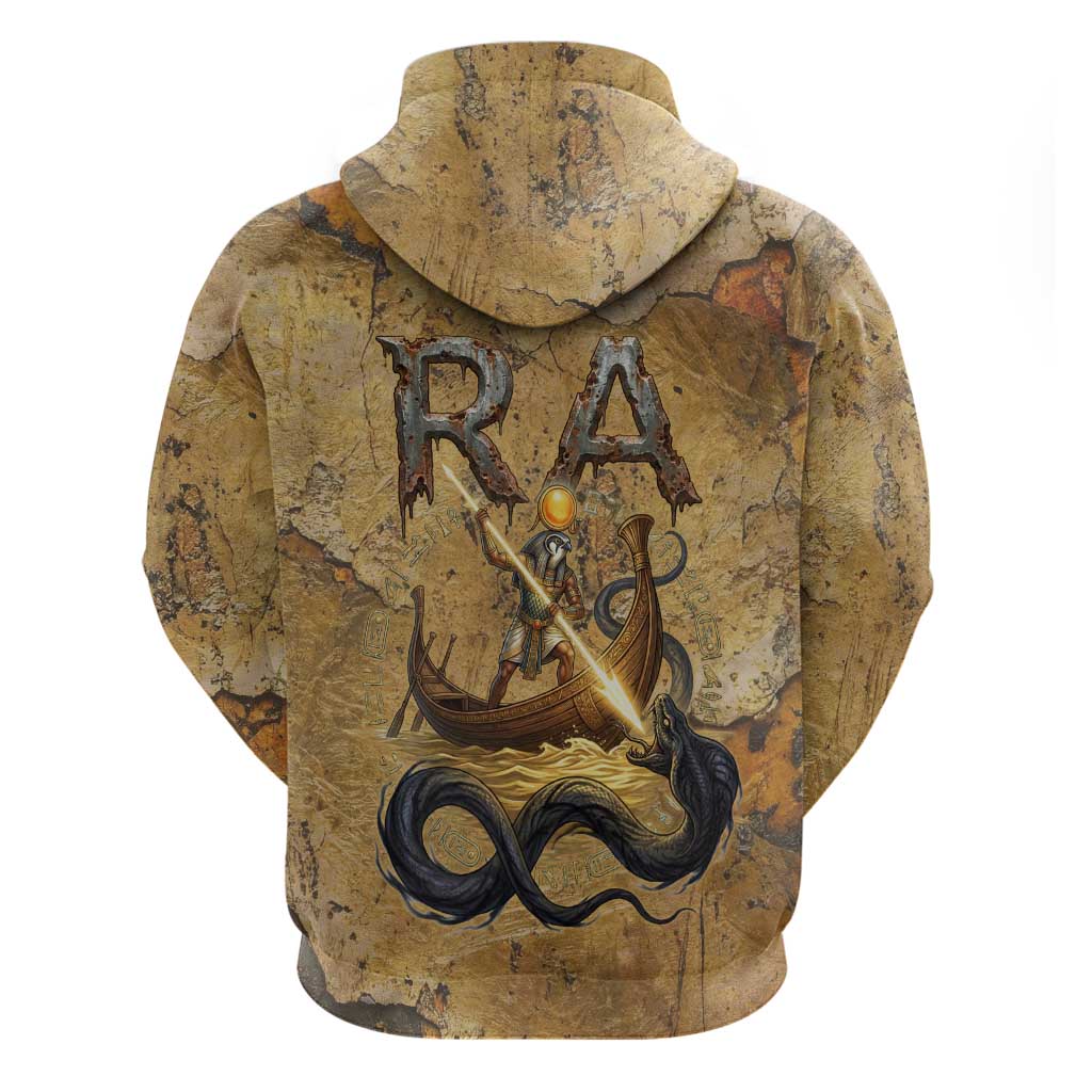 Ra Egyptian Hoodie Sun God Solar Disk Serpent Slayer Ancient Egyptian Boat of the Underworld