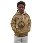 Ra Egyptian Kid Hoodie Sun God Solar Disk Serpent Slayer Ancient Egyptian Boat of the Underworld
