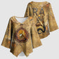 Ra Egyptian Kimono Sleeve Blouse Sun God Solar Disk Serpent Slayer Ancient Egyptian Boat of the Underworld
