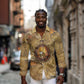 Ra Egyptian Long Sleeve Button Shirt Sun God Solar Disk Serpent Slayer Ancient Egyptian Boat of the Underworld