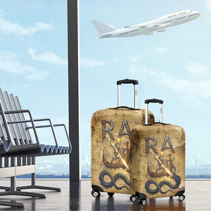 Ra Egyptian Luggage Cover Sun God Solar Disk Serpent Slayer Ancient Egyptian Boat of the Underworld