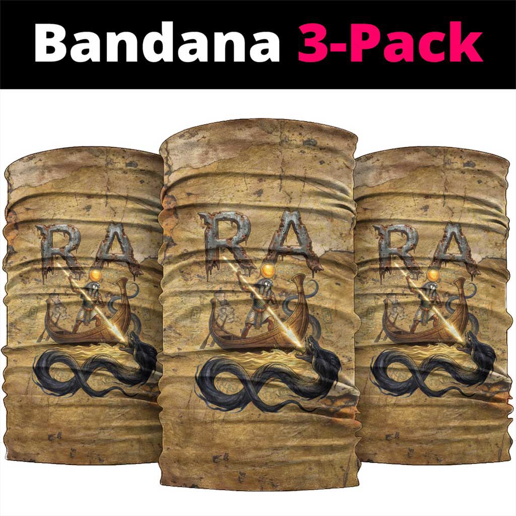 Ra Egyptian Neck Gaiter Sun God Solar Disk Serpent Slayer Ancient Egyptian Boat of the Underworld