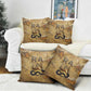 Ra Egyptian Pillow Cover Sun God Solar Disk Serpent Slayer Ancient Egyptian Boat of the Underworld