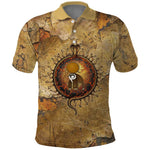 Ra Egyptian Polo Shirt Sun God Solar Disk Serpent Slayer Ancient Egyptian Boat of the Underworld