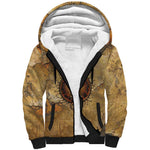 Ra Egyptian Sherpa Hoodie Sun God Solar Disk Serpent Slayer Ancient Egyptian Boat of the Underworld