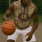 Ra Egyptian Sleeveless Zip Hoodie Sun God Solar Disk Serpent Slayer Ancient Egyptian Boat of the Underworld