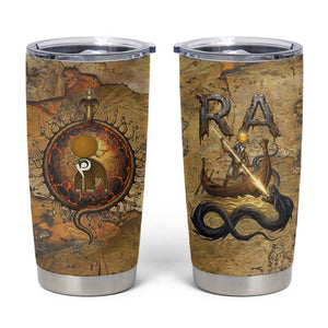 Ra Egyptian Tumbler Cup Sun God Solar Disk Serpent Slayer Ancient Egyptian Boat of the Underworld