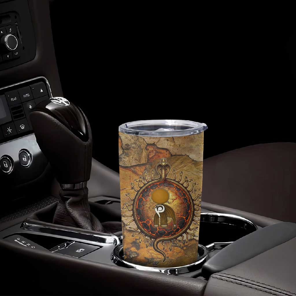 Ra Egyptian Tumbler Cup Sun God Solar Disk Serpent Slayer Ancient Egyptian Boat of the Underworld