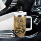 Ra Egyptian Tumbler With Handle Sun God Solar Disk Serpent Slayer Ancient Egyptian Boat of the Underworld