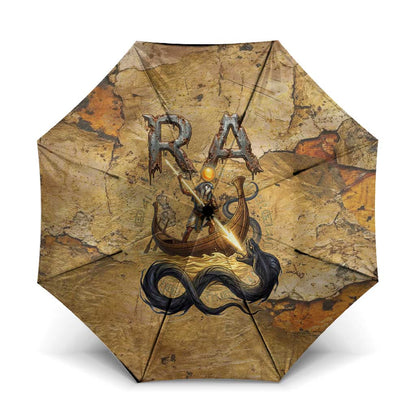 Ra Egyptian Umbrella Sun God Solar Disk Serpent Slayer Ancient Egyptian Boat of the Underworld