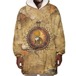 Ra Egyptian Wearable Blanket Hoodie Sun God Solar Disk Serpent Slayer Ancient Egyptian Boat of the Underworld