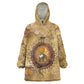 Ra Egyptian Wearable Blanket Hoodie Sun God Solar Disk Serpent Slayer Ancient Egyptian Boat of the Underworld