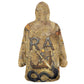 Ra Egyptian Wearable Blanket Hoodie Sun God Solar Disk Serpent Slayer Ancient Egyptian Boat of the Underworld