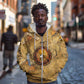 Ra Egyptian Zip Hoodie Sun God Solar Disk Serpent Slayer Ancient Egyptian Boat of the Underworld