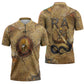 Ra Egyptian Zipper Polo Shirt Sun God Solar Disk Serpent Slayer Ancient Egyptian Boat of the Underworld
