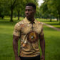 Ra Egyptian Zipper Polo Shirt Sun God Solar Disk Serpent Slayer Ancient Egyptian Boat of the Underworld