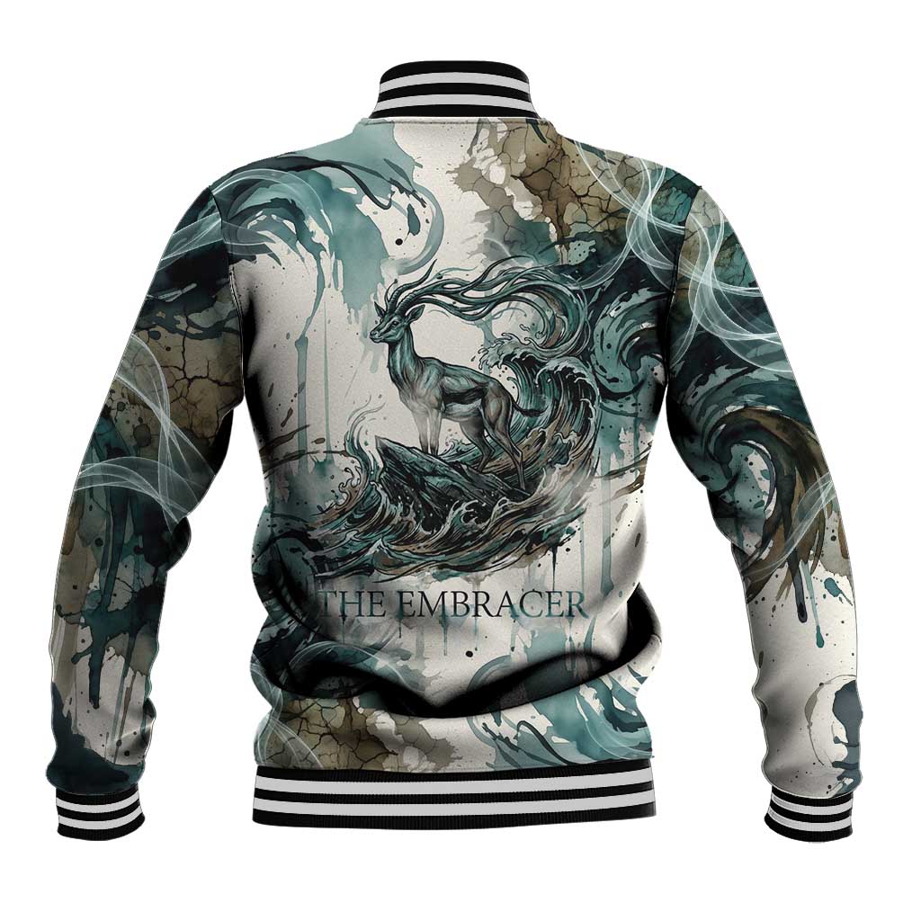Anuket Egyptian Baseball Jacket Goddess of the Nile Flowing Water Gazelle Spirit The Embracer