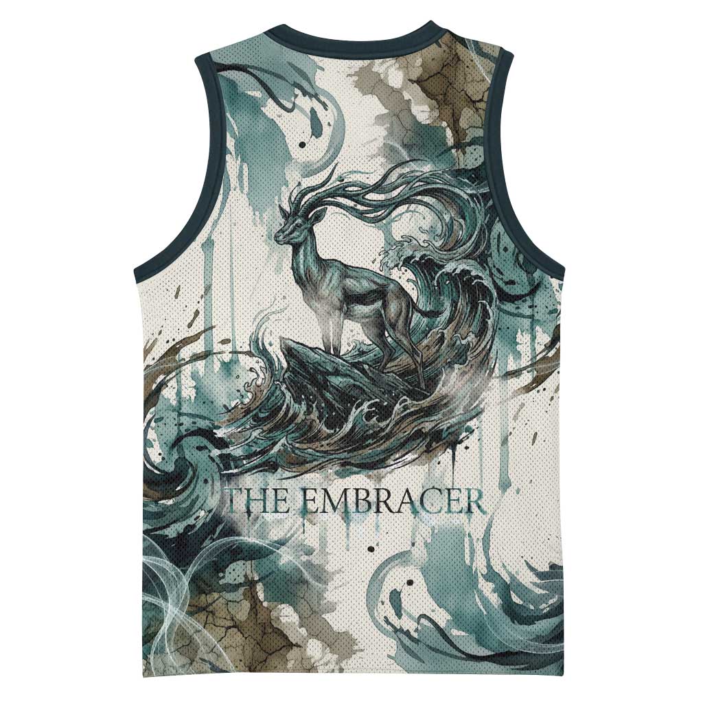 Anuket Egyptian Basketball Jersey Goddess of the Nile Flowing Water Gazelle Spirit The Embracer