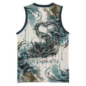 Anuket Egyptian Basketball Jersey Goddess of the Nile Flowing Water Gazelle Spirit The Embracer