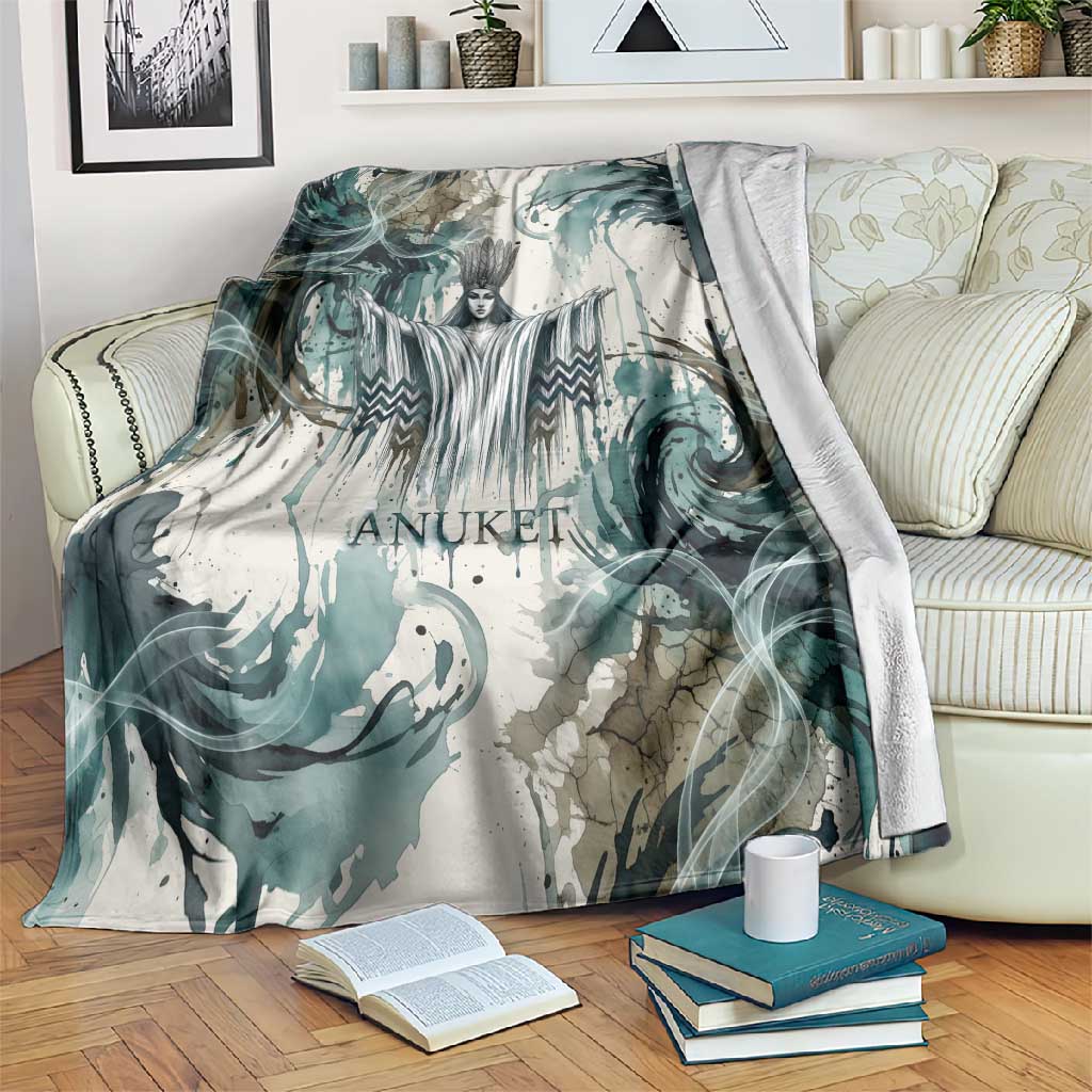 Anuket Egyptian Blanket Goddess of the Nile Flowing Water Gazelle Spirit The Embracer
