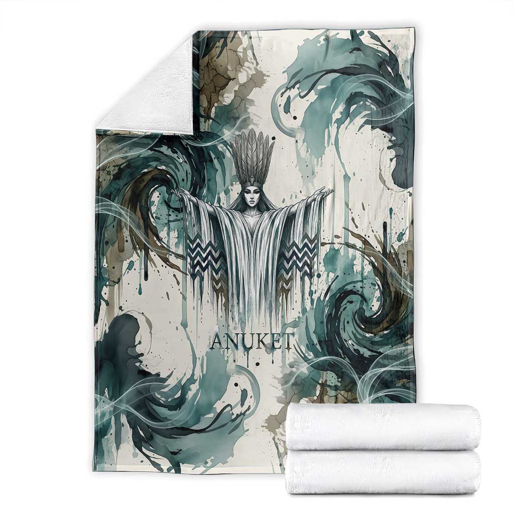Anuket Egyptian Blanket Goddess of the Nile Flowing Water Gazelle Spirit The Embracer