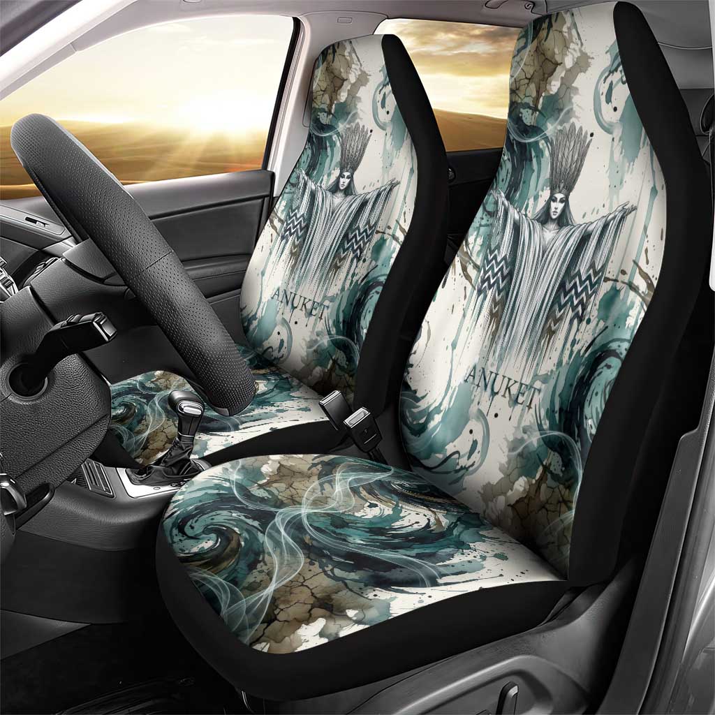 Anuket Egyptian Car Seat Cover Goddess of the Nile Flowing Water Gazelle Spirit The Embracer